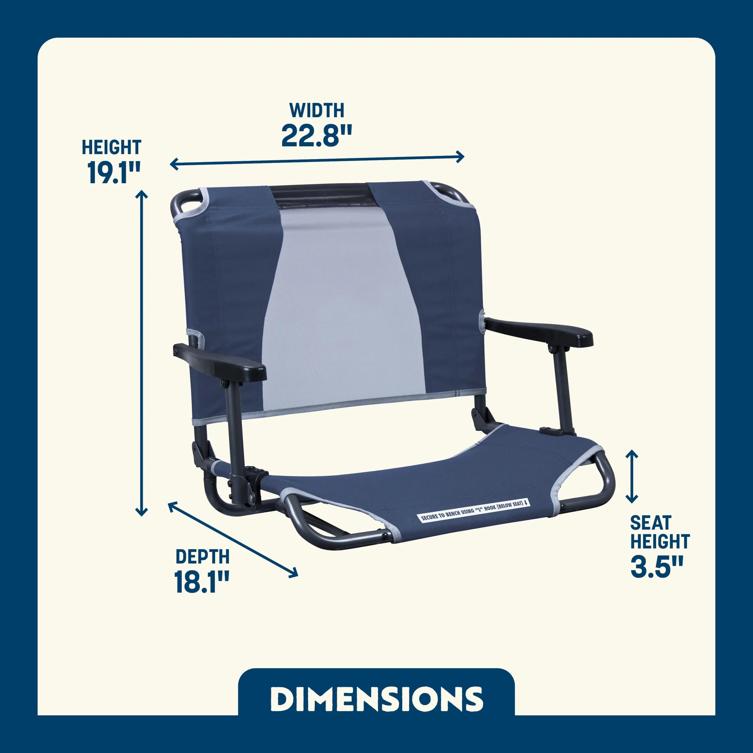 Big Comfort Stadium Chairâ„¢ with Armrests - Image 8