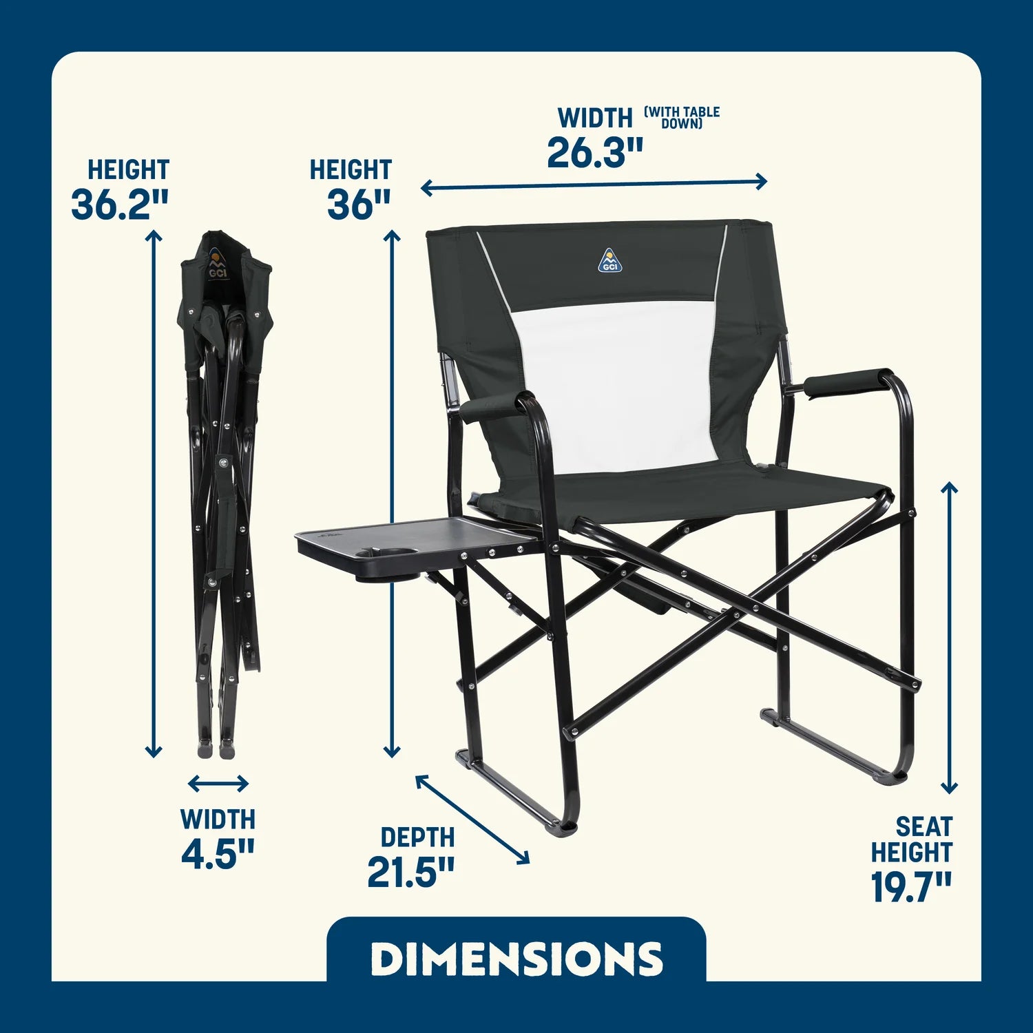 Slim-Fold Director's Chair XL™ - Image 9